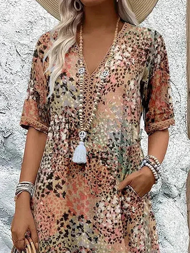 Harper Vibrant Mid Length Dress