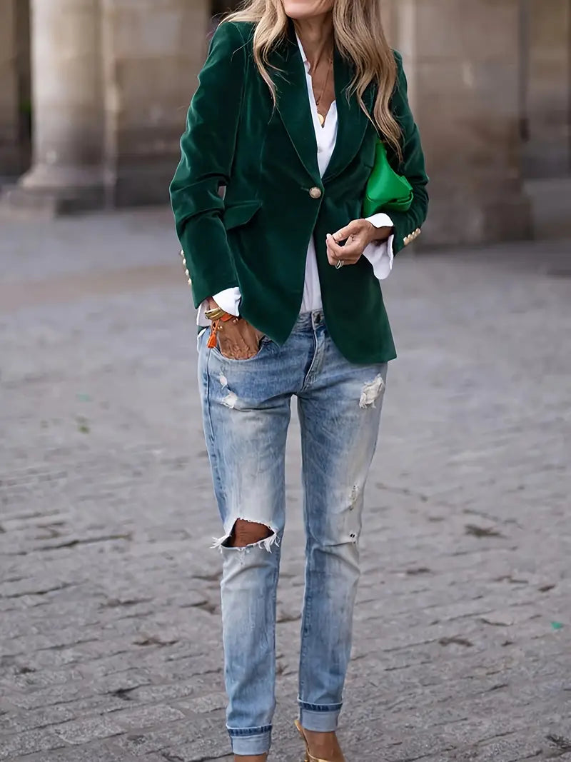 Isabella Elegant velvet blazer
