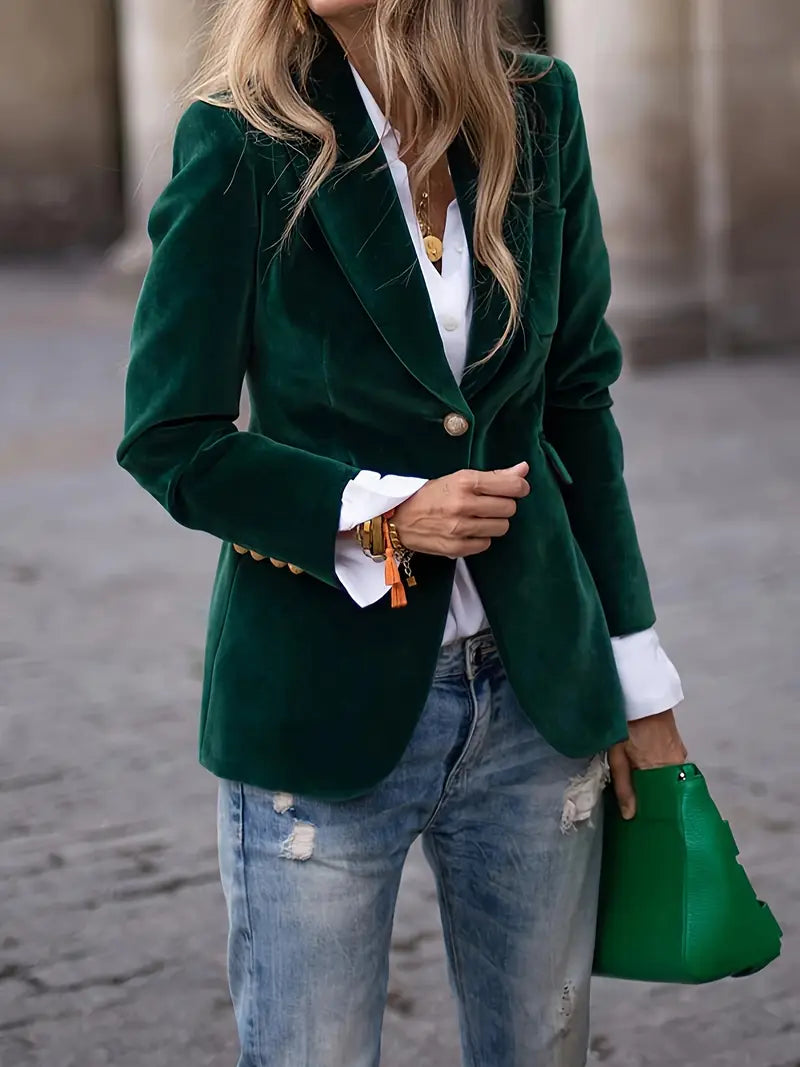 Isabella Elegant velvet blazer