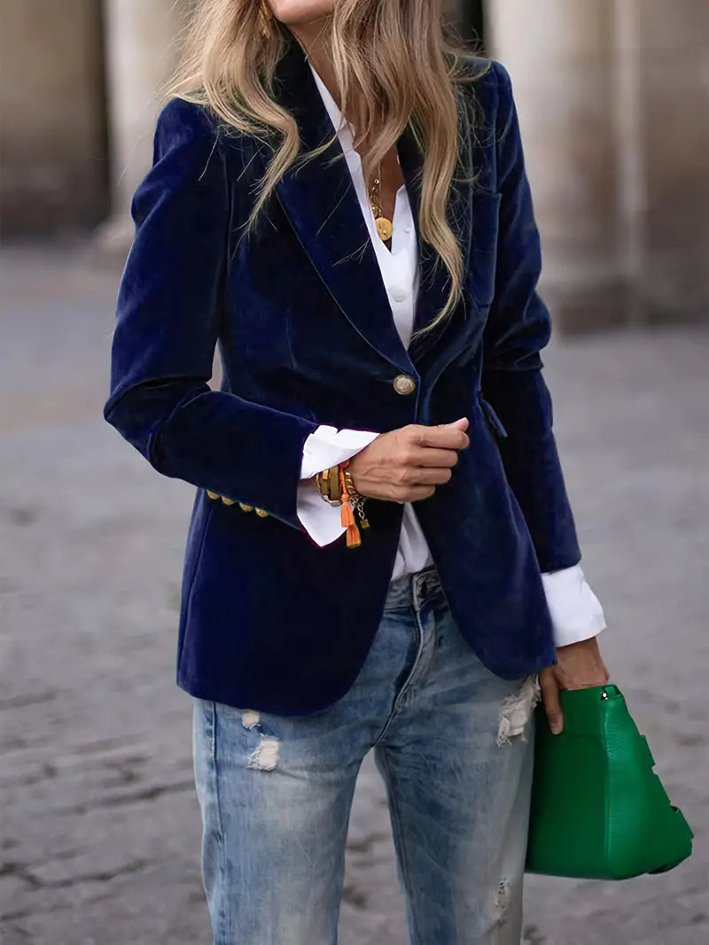 Isabella Elegant velvet blazer