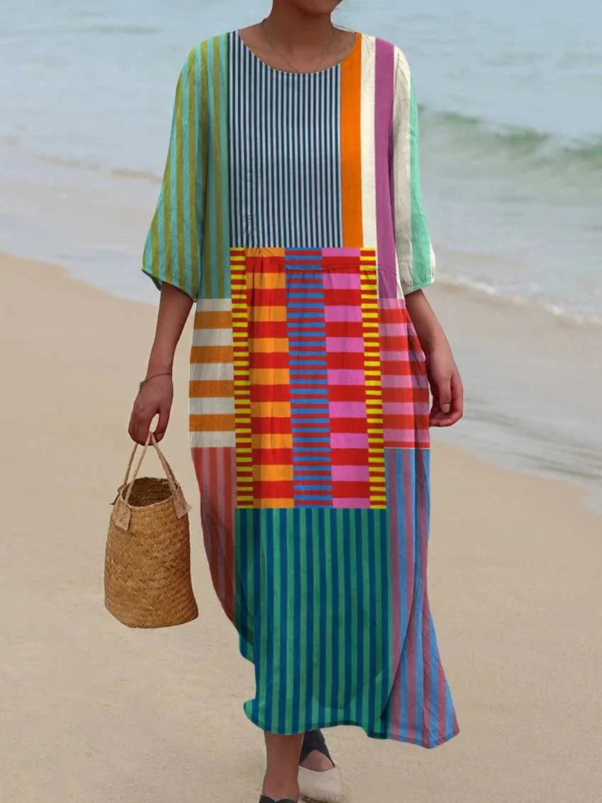 Rossa Vintage Geometric Dress