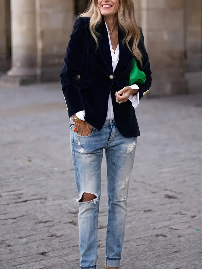 Isabella Elegant velvet blazer