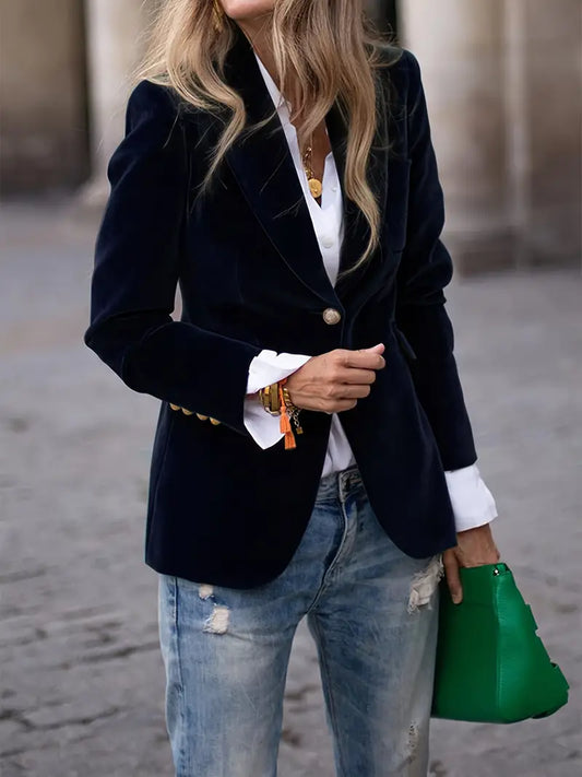 Isabella Elegant velvet blazer