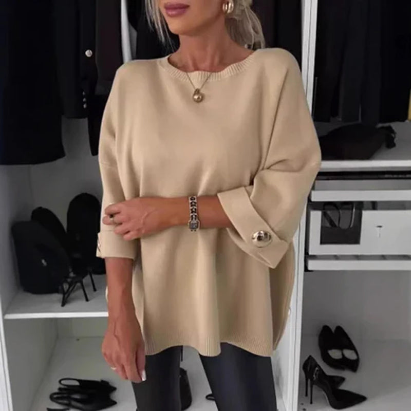 Millie Elegant Button Sleeve Top
